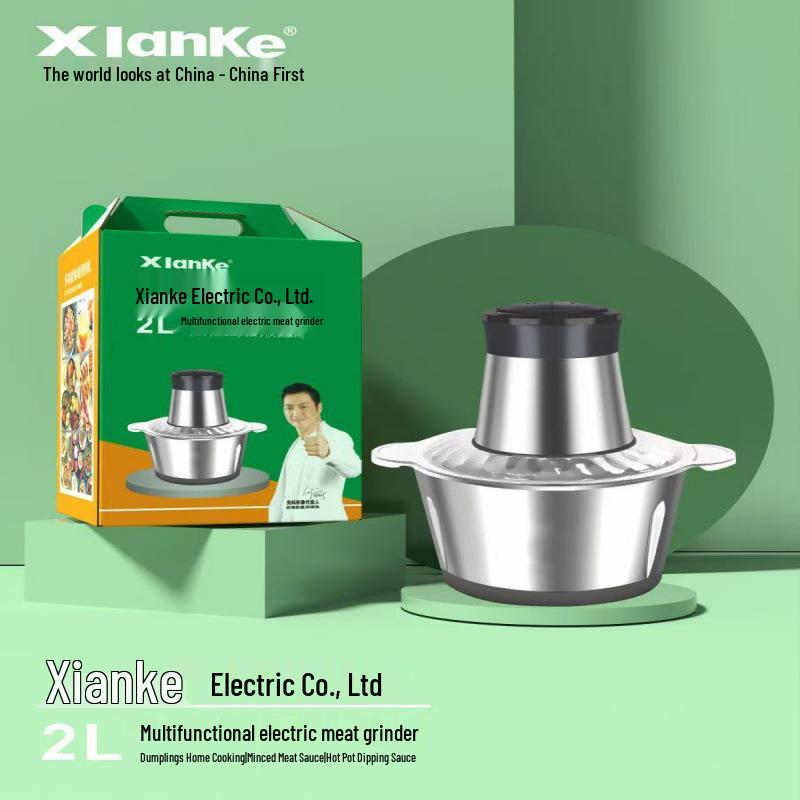 Xianke Stainless Steel Meat Grinder & Food Processor with Large Capacity and Garlic Press
Xianke Stainless Steel Meat Grinder & Food Processor with Large Capacity and Garlic Press