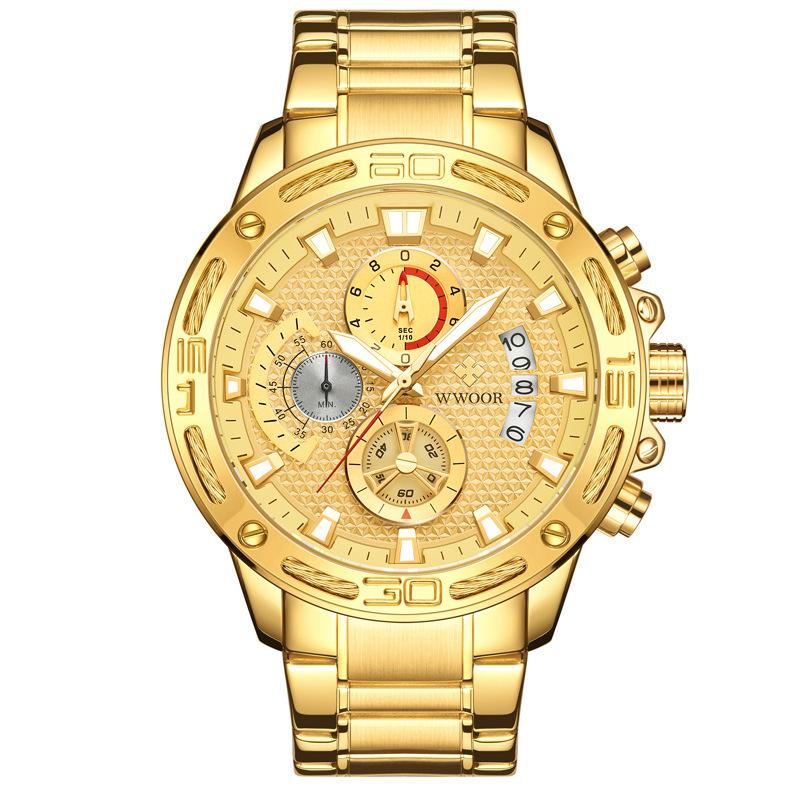 Fashion Men S Domineering Steel Belt Three-Eye Six-Needle Woven Rope Men S Watch
Fashion Men S Domineering Steel Belt Three-Eye Six-Needle Woven Rope Men S Watch