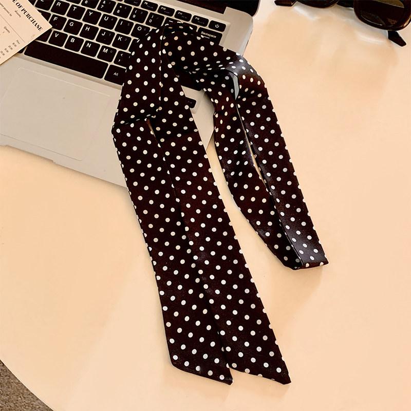 Women Narrow Long Scarf Polka Dot Tie Bag Ribbon Headband Choker Streamer Lady Accessories чёрный
Women Narrow Long Scarf Polka Dot Tie Bag Ribbon Headband Choker Streamer Lady Accessories чёрный