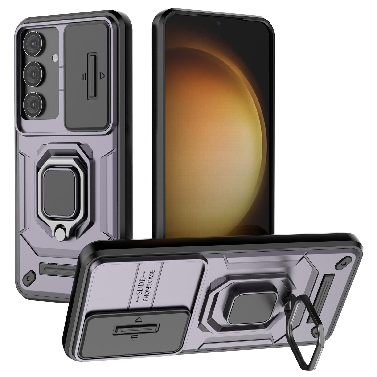 For Samsung Galaxy S25 Case PC+TPU Kickstand Phone Protector with Lens Cover Purple
For Samsung Galaxy S25 Case PC+TPU Kickstand Phone Protector with Lens Cover Purple