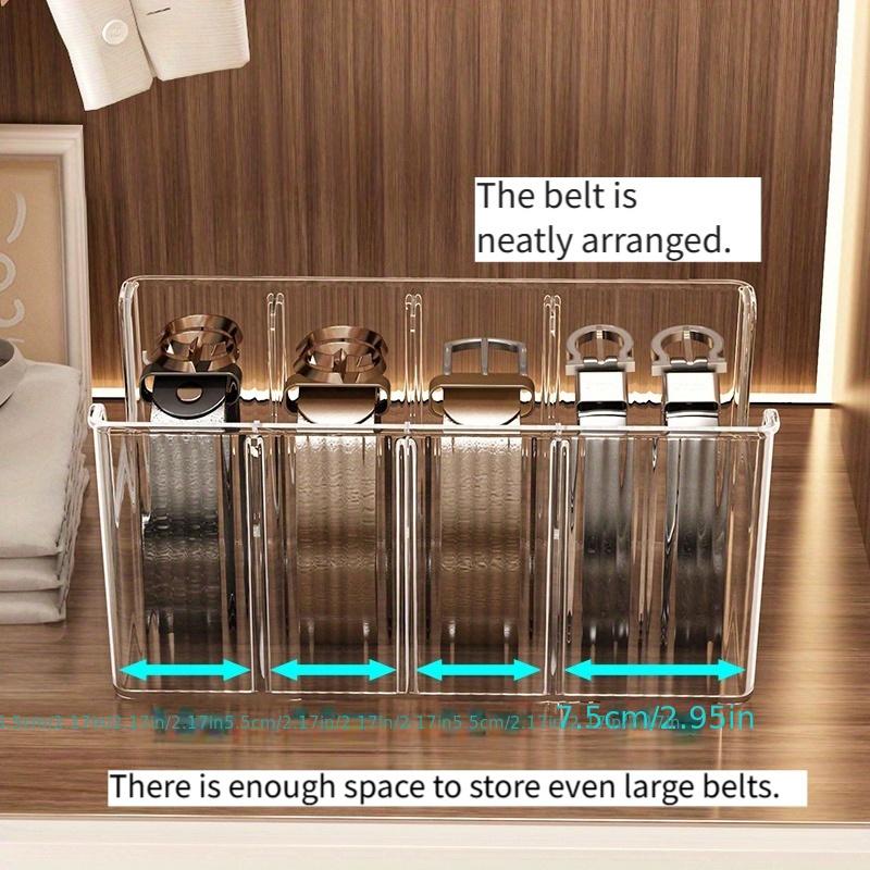 1pc/2pcs Belt Storage Box with Divided Compartments for Tie Organization and Display, Transparent Desktop Belt Storage Box for Men 1pc
1pc/2pcs Belt Storage Box with Divided Compartments for Tie Organization and Display, Transparent Desktop Belt Storage Box for Men 1pc