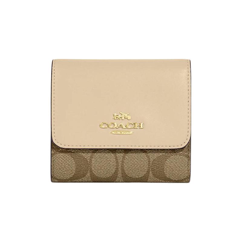 COACH Trifold Wallet 11 Classic presbyopic snap closure, canvas and leather card holder wallet, small size, women s khaki and chalk white білий
COACH Trifold Wallet 11 Classic presbyopic snap closure, canvas and leather card holder wallet, small size, women s khaki and chalk white білий