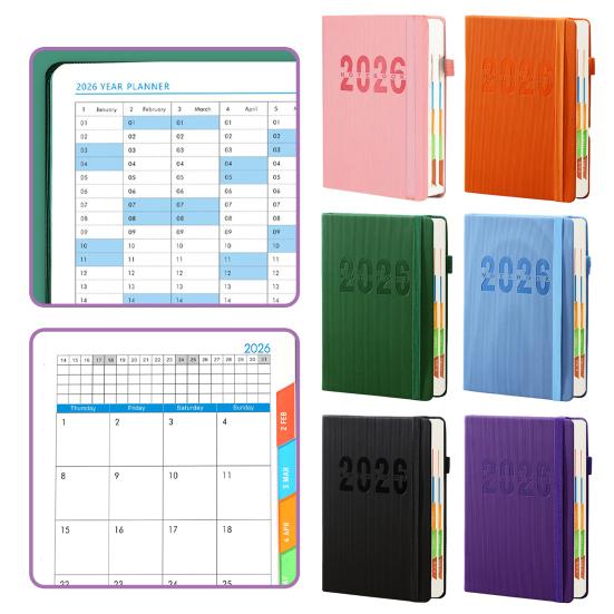 2026 Planner Monthly Weekly Daily Agenda Book 2026 To-Do List Notebook with Monthly Tabs Inner Pocket Elastic Closure фіолетовий
2026 Planner Monthly Weekly Daily Agenda Book 2026 To-Do List Notebook with Monthly Tabs Inner Pocket Elastic Closure фіолетовий