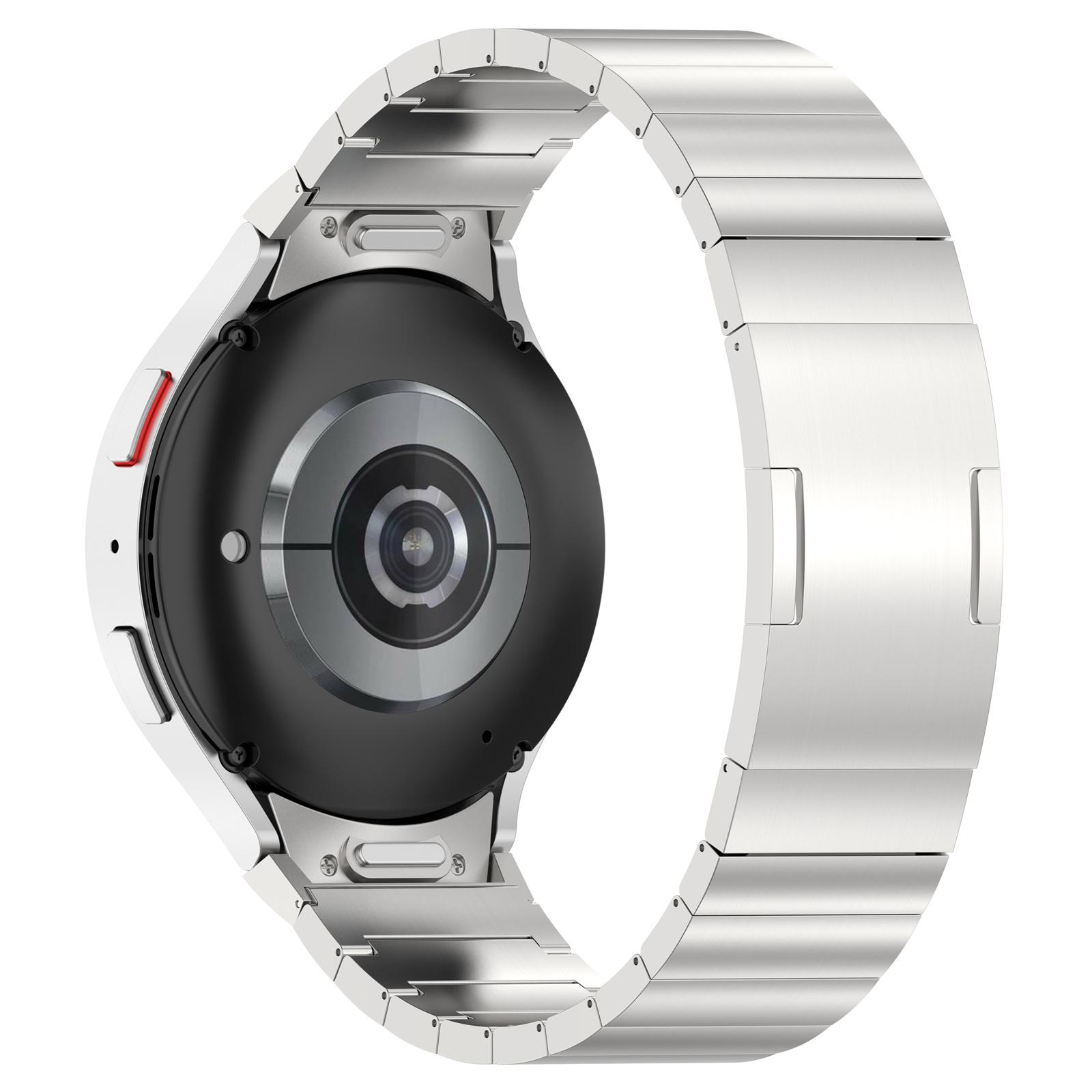Для Samsung Galaxy Watch FE 40mm/Watch6/Watch6 Classic/Watch 5 Титанова сталь Ремінець для годинника Застібка-кліпса Silver
Для Samsung Galaxy Watch FE 40mm/Watch6/Watch6 Classic/Watch 5 Титанова сталь Ремінець для годинника Застібка-кліпса Silver