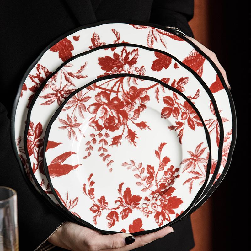 Керамическая тарелка Rose Luxury Retro Керамическая тарелка Круглая посуда Кухонные принадлежности Гостиная Обеденный стол Декоративная тарелка
Керамическая тарелка Rose Luxury Retro Керамическая тарелка Круглая посуда Кухонные принадлежности Гостиная Обеденный стол Декоративная тарелка