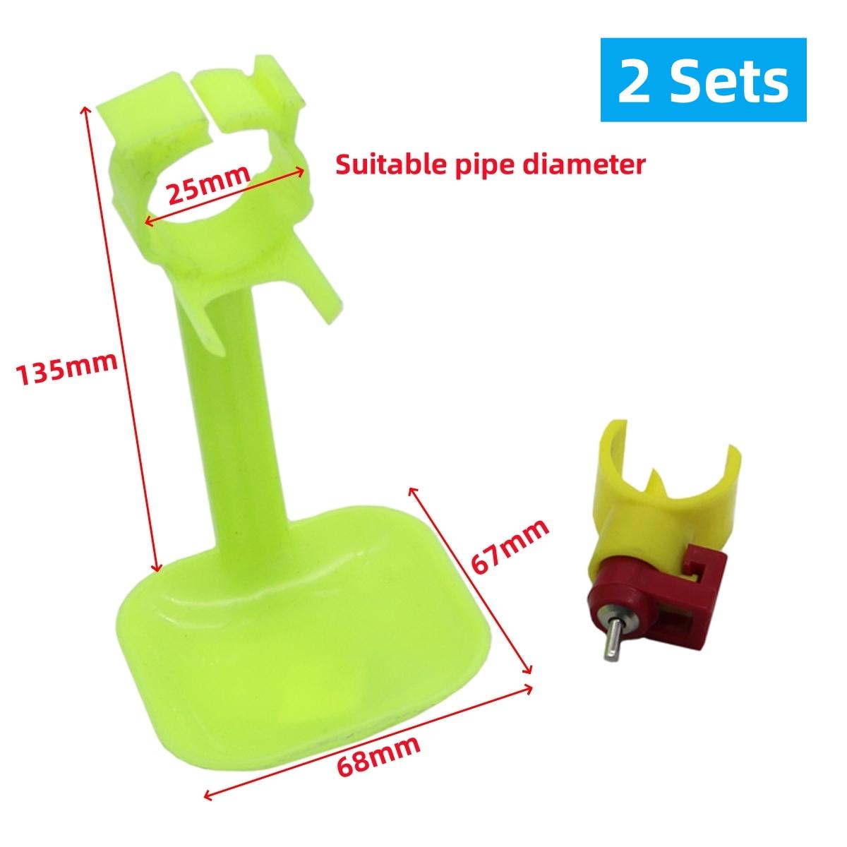 Chicken Duck Goose Nipple Water Dispenser Kit ID25mm Green Hanging Drinking Cup Stainless Steel Automatic Water Nozzle 2 Sets
Chicken Duck Goose Nipple Water Dispenser Kit ID25mm Green Hanging Drinking Cup Stainless Steel Automatic Water Nozzle 2 Sets