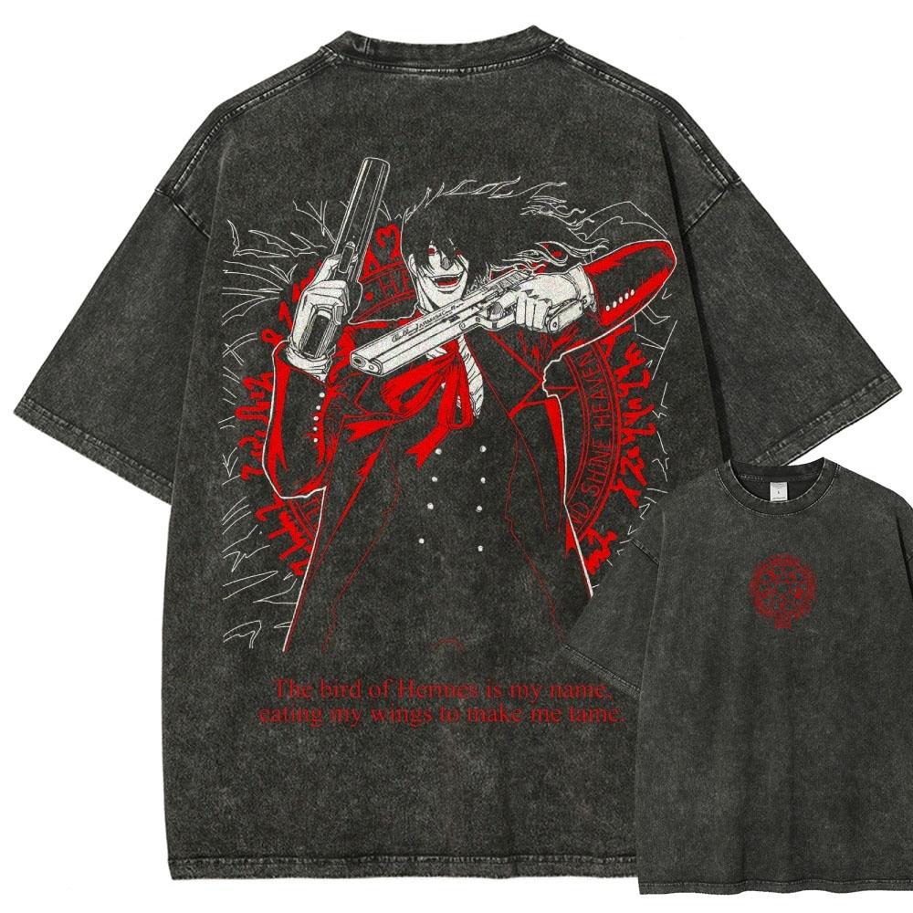 Hot Anmie Hellsing Anime Lover Washed Tshirt personality Clothes Oversized Unisex Couples hot product Streetwear high quality S
Hot Anmie Hellsing Anime Lover Washed Tshirt personality Clothes Oversized Unisex Couples hot product Streetwear high quality S