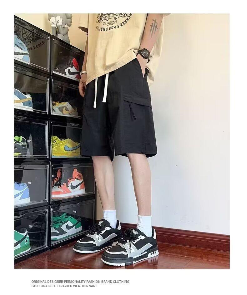 Summer new shorts men s trendy brand thin design sense niche loose large size sweatpants M чёрный
Summer new shorts men s trendy brand thin design sense niche loose large size sweatpants M чёрный