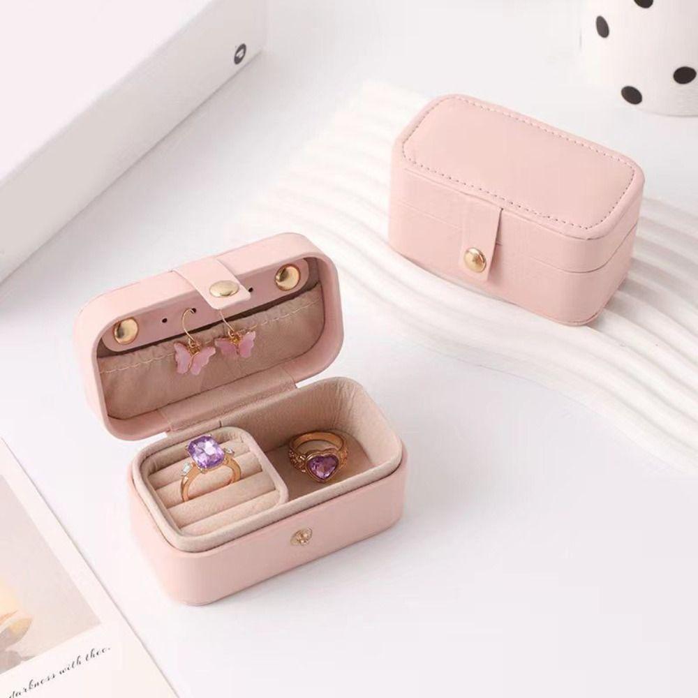PU Leather Ring Necklace Case Solid Color Jewelry Display Case Creative Jewelry Storage Box Women
PU Leather Ring Necklace Case Solid Color Jewelry Display Case Creative Jewelry Storage Box Women
