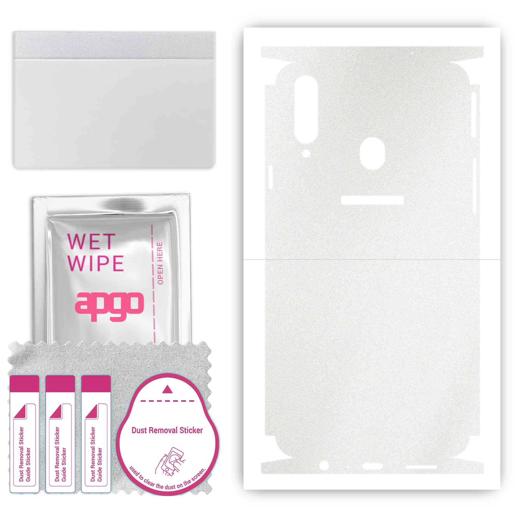 apgo Protective Skin Sticker for the back+sides compatible with Samsung Galaxy A20s, Full Wrap Film, Foil, Vinyl - Pattern Matte Transparent
apgo Protective Skin Sticker for the back+sides compatible with Samsung Galaxy A20s, Full Wrap Film, Foil, Vinyl - Pattern Matte Transparent