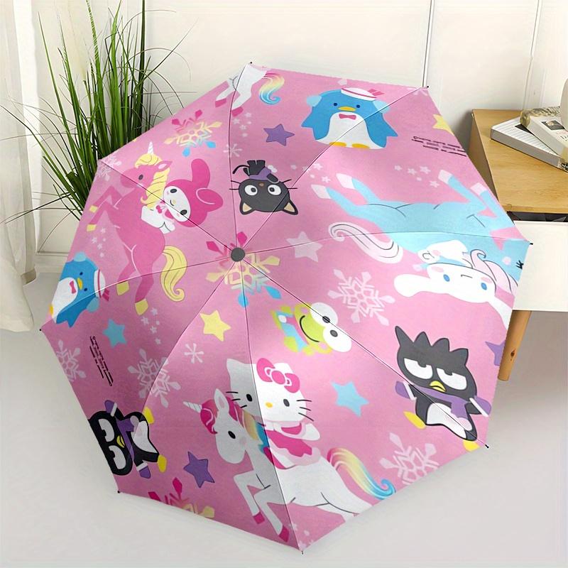 Hello Kitty,Winter Theme Automatic Folding Umbrella Simple 8 Rib Design, Bright Cartoon Pattern, Durable Iron Frame, Suitable For Travel, Ou
Hello Kitty,Winter Theme Automatic Folding Umbrella Simple 8 Rib Design, Bright Cartoon Pattern, Durable Iron Frame, Suitable For Travel, Ou