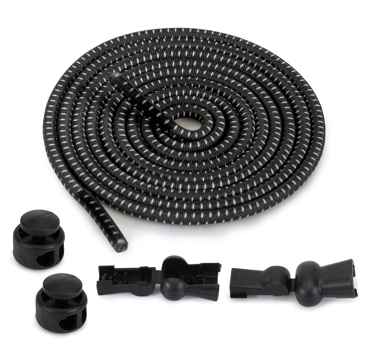 1 pair Colorful elastic band circular spring buckle adult and child elastic no tying, black and white lazy shoelaces 100cm
1 pair Colorful elastic band circular spring buckle adult and child elastic no tying, black and white lazy shoelaces 100cm