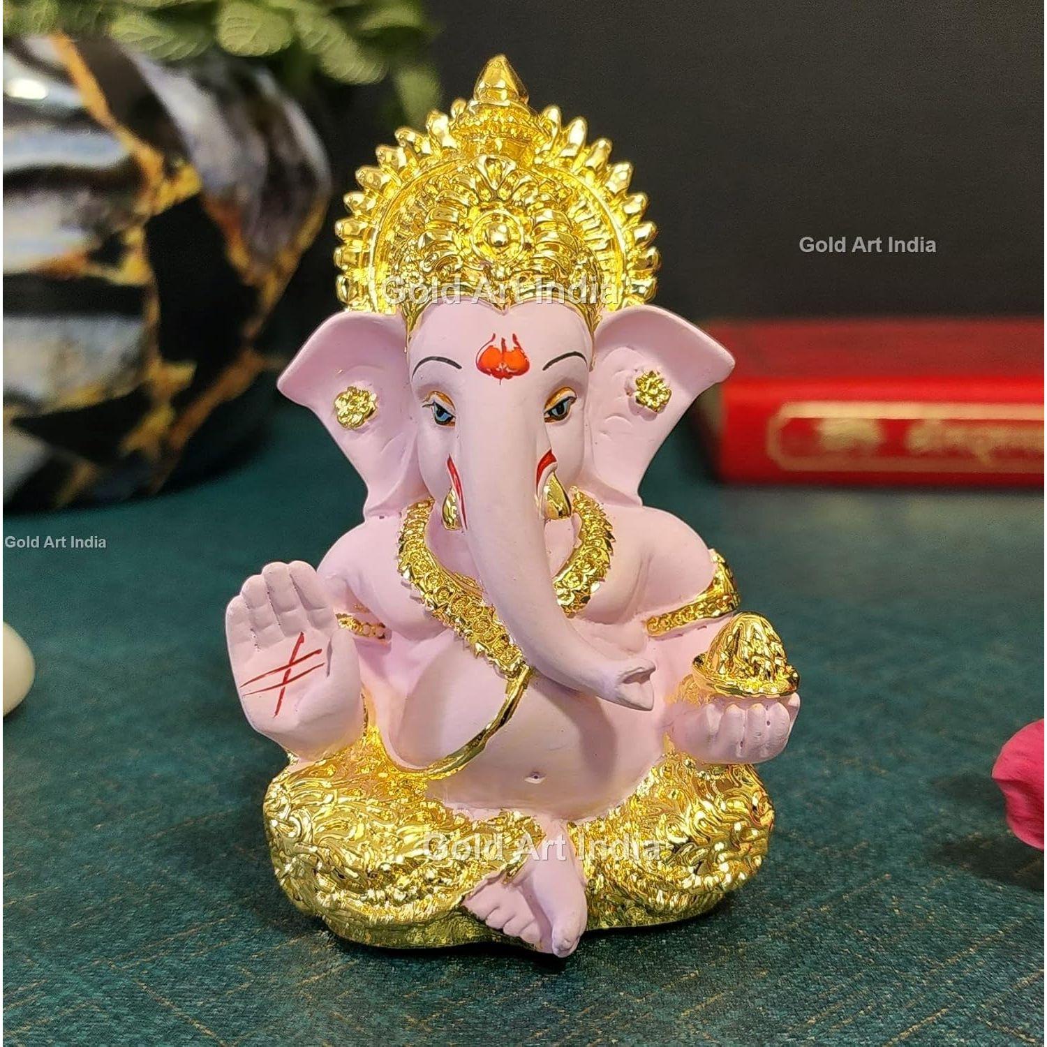 Gold Plated Ganesha with Terracotta Colour - Perfect for Car Dashboards, Office & Home Shelves, Diwali Puja, and Gifting
Gold Plated Ganesha with Terracotta Colour - Perfect for Car Dashboards, Office & Home Shelves, Diwali Puja, and Gifting