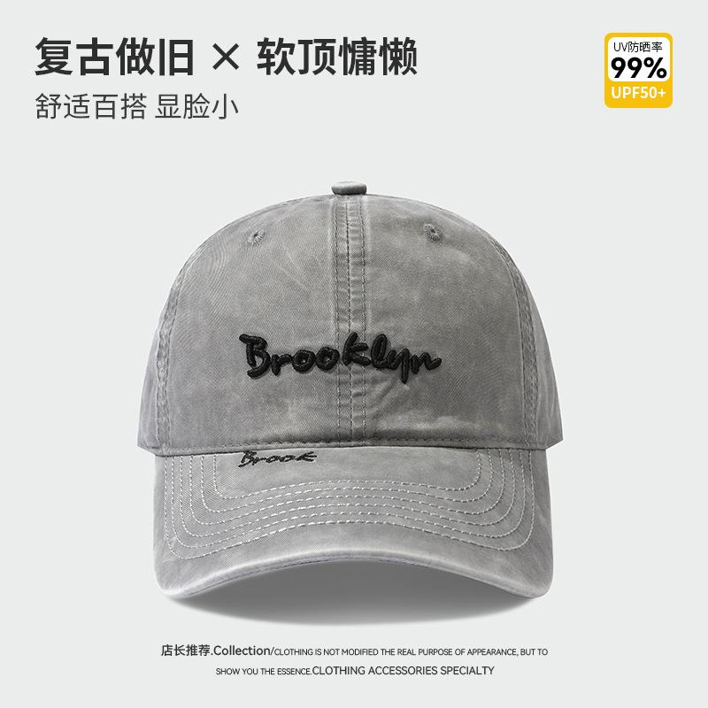 New hat women s versatile casual letter embroidery sunshade retro cap One size fits all (55-59cm)
New hat women s versatile casual letter embroidery sunshade retro cap One size fits all (55-59cm)