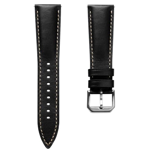 WatchGecko Tenby Classic Leather Watch Strap. Made from full-grain calfskin leather with a waxed and oiled finish. Includes quick-release spring bars.
WatchGecko Tenby Classic Leather Watch Strap. Made from full-grain calfskin leather with a waxed and oiled finish. Includes quick-release spring bars.
