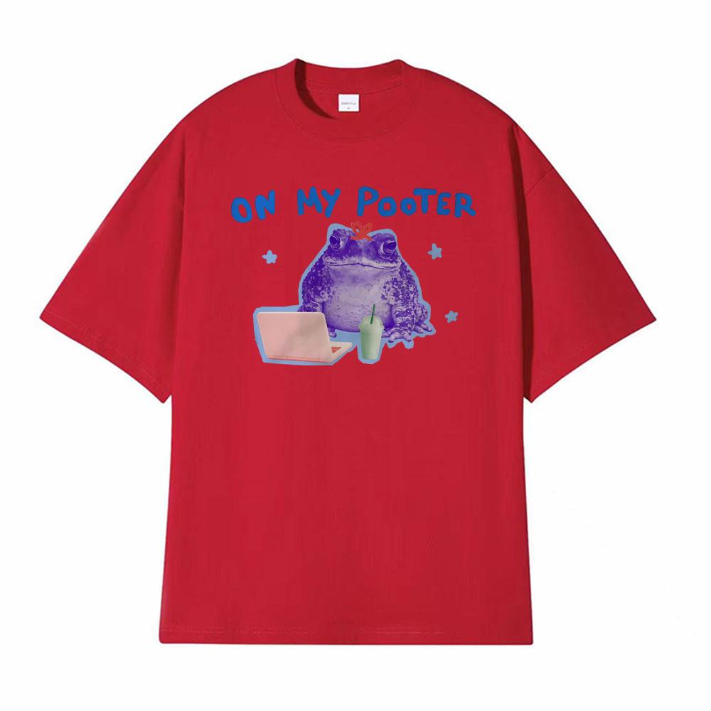 On My Pooter Unisex Funny Frog Meme T Shirts Men Women Fashion Vintage Oversized Tshirt Casual 100 Cotton Short Sleeve T Shirt S
On My Pooter Unisex Funny Frog Meme T Shirts Men Women Fashion Vintage Oversized Tshirt Casual 100 Cotton Short Sleeve T Shirt S