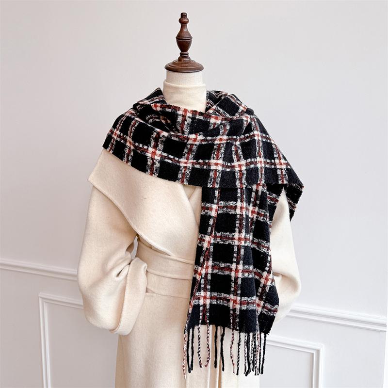 Winter Female Lattice Imitation Cashmere Scarf Autumn Thick Fashion Warm Wild Scarf Winter Shawl Tassel Echarpe Poncho Echarpe 30x180 cm
Winter Female Lattice Imitation Cashmere Scarf Autumn Thick Fashion Warm Wild Scarf Winter Shawl Tassel Echarpe Poncho Echarpe 30x180 cm