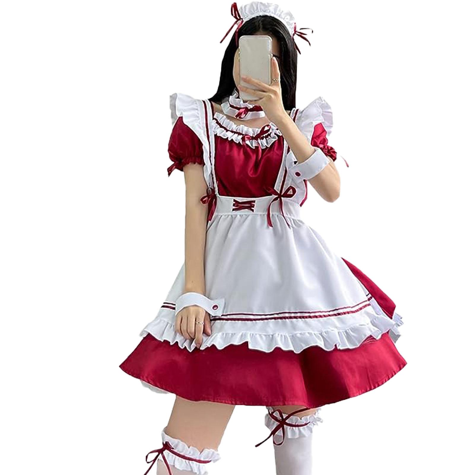 Maid Costume Ruffle Frill Trim Cute Bow Apron Dress Cosplay Makeup Outfit with Headwear Neck Leg M чорний білий колір
Maid Costume Ruffle Frill Trim Cute Bow Apron Dress Cosplay Makeup Outfit with Headwear Neck Leg M чорний білий колір