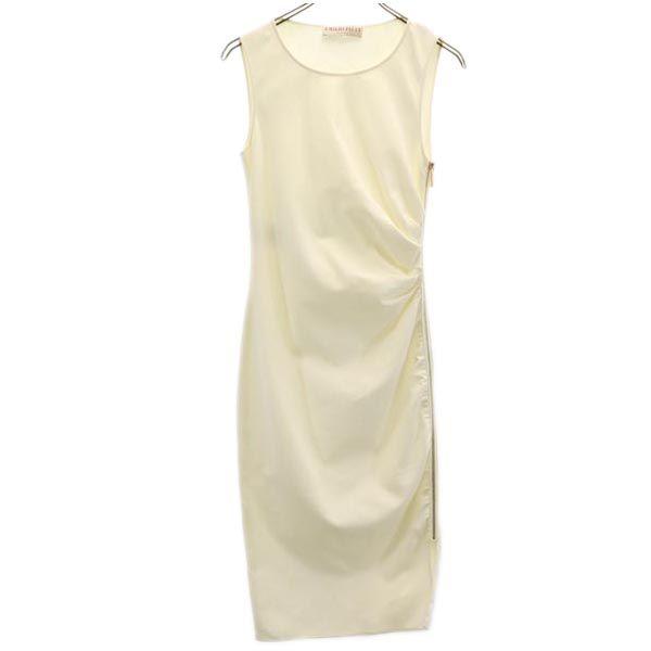 Emilio Pucci сделано в Италии Без рукавов цельное I38 Белая система Боковая молния Женский Б/У