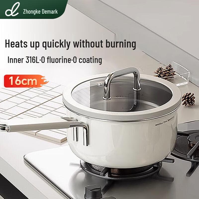 DUMIK 16cm 316 Stainless Steel Non-stick Saucepan 16cm
DUMIK 16cm 316 Stainless Steel Non-stick Saucepan 16cm