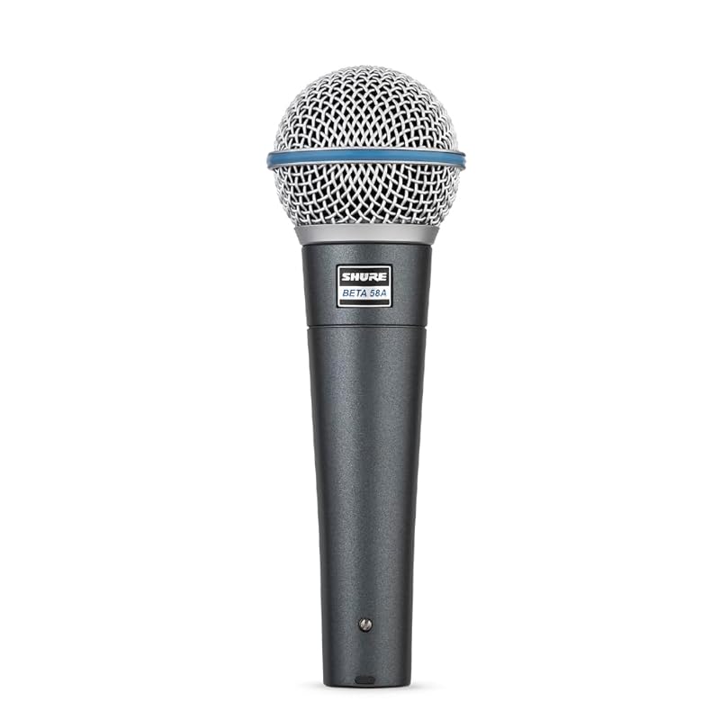 SHURE Sure BETA 58A-J dynamic vocal microphone : supercardioid unidirectional XLR wired Professional specifications noise reduction High durability
SHURE Sure BETA 58A-J dynamic vocal microphone : supercardioid unidirectional XLR wired Professional specifications noise reduction High durability