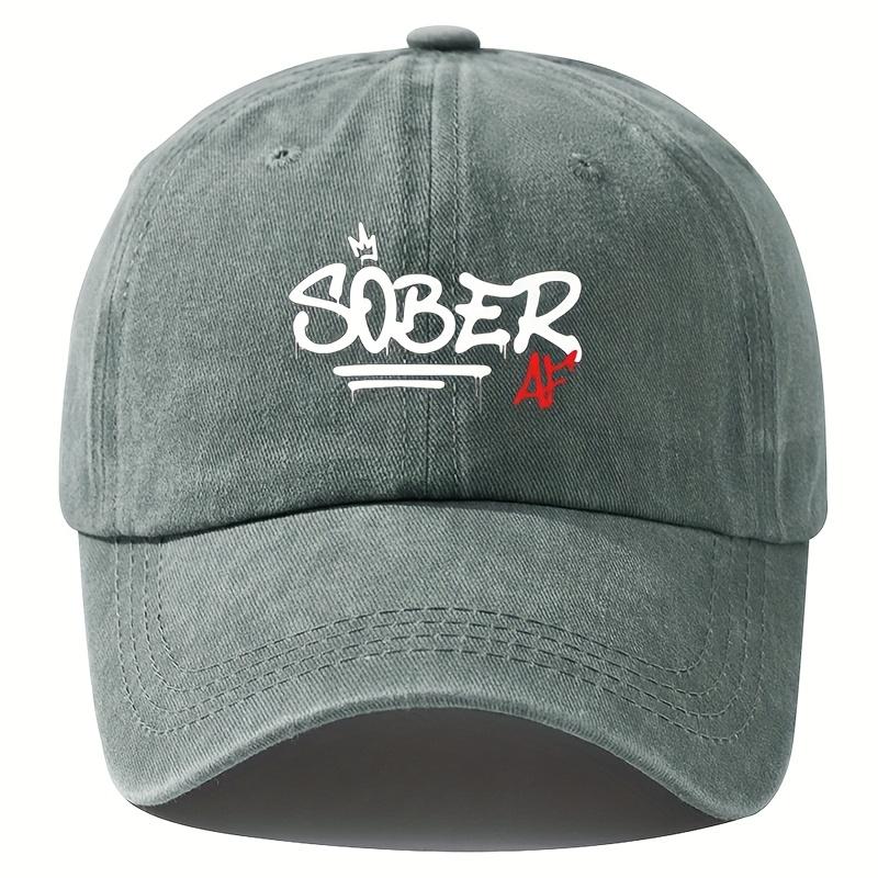 SOBER AF Baseball Cap | Distressed Dad Hat with Crown Sword for Fishing Hip-Hop Style Adjustable
SOBER AF Baseball Cap | Distressed Dad Hat with Crown Sword for Fishing Hip-Hop Style Adjustable