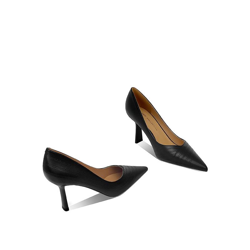 Sheepskin high heels women s thin heels spring new Korean version light mouth single shoes black commuter work shoes 34
Sheepskin high heels women s thin heels spring new Korean version light mouth single shoes black commuter work shoes 34