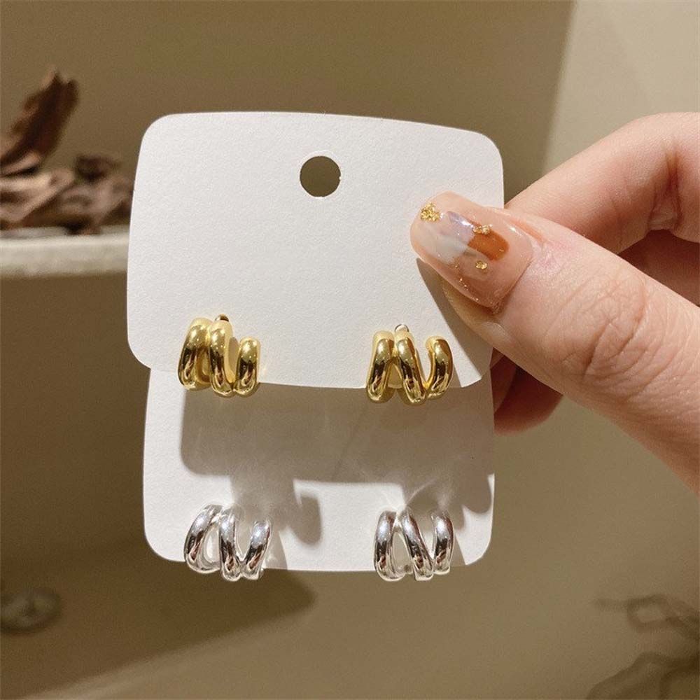 Sexy Charm Circle Row Earrings French Ear Studs Women Earrings Korean Style Stud Earrings
Sexy Charm Circle Row Earrings French Ear Studs Women Earrings Korean Style Stud Earrings