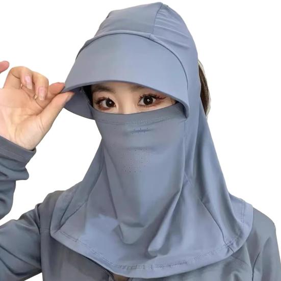 Sun Hat Ice Silk Cooling Fabric UPF50+ Full Face Neck Gaiter Sun Protection Hat Breathable Holes Thin Cycling Headgear сірий
Sun Hat Ice Silk Cooling Fabric UPF50+ Full Face Neck Gaiter Sun Protection Hat Breathable Holes Thin Cycling Headgear сірий