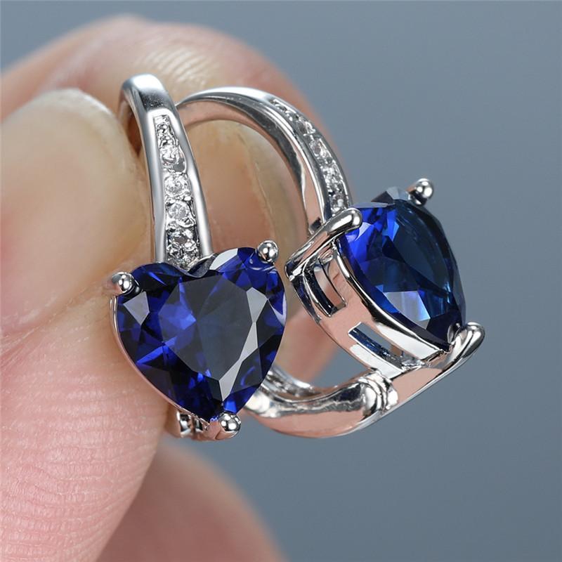 HuiSept Earrings for Women 925 Silver Jewelry with Zircon Gemstone Heart Shape Drop Earrings Wedding Party Bridal Gift Wholesale синій
HuiSept Earrings for Women 925 Silver Jewelry with Zircon Gemstone Heart Shape Drop Earrings Wedding Party Bridal Gift Wholesale синій