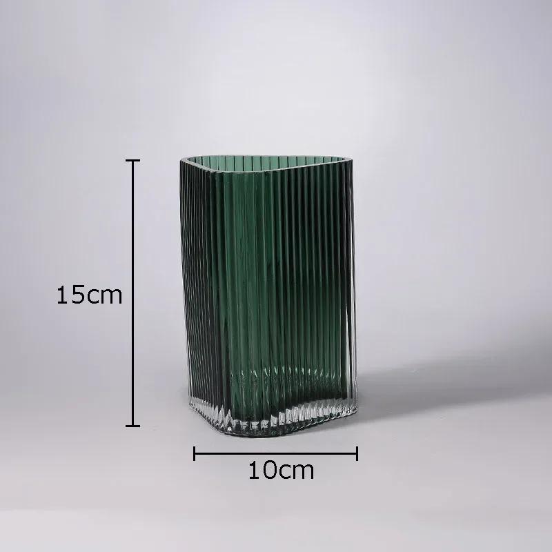 Transparent Relief Stripe Glass Vase Flower Pots Desk Decoration Flowers Arrangement Minimalism Crafts Floral Vases Modern Decor
Transparent Relief Stripe Glass Vase Flower Pots Desk Decoration Flowers Arrangement Minimalism Crafts Floral Vases Modern Decor