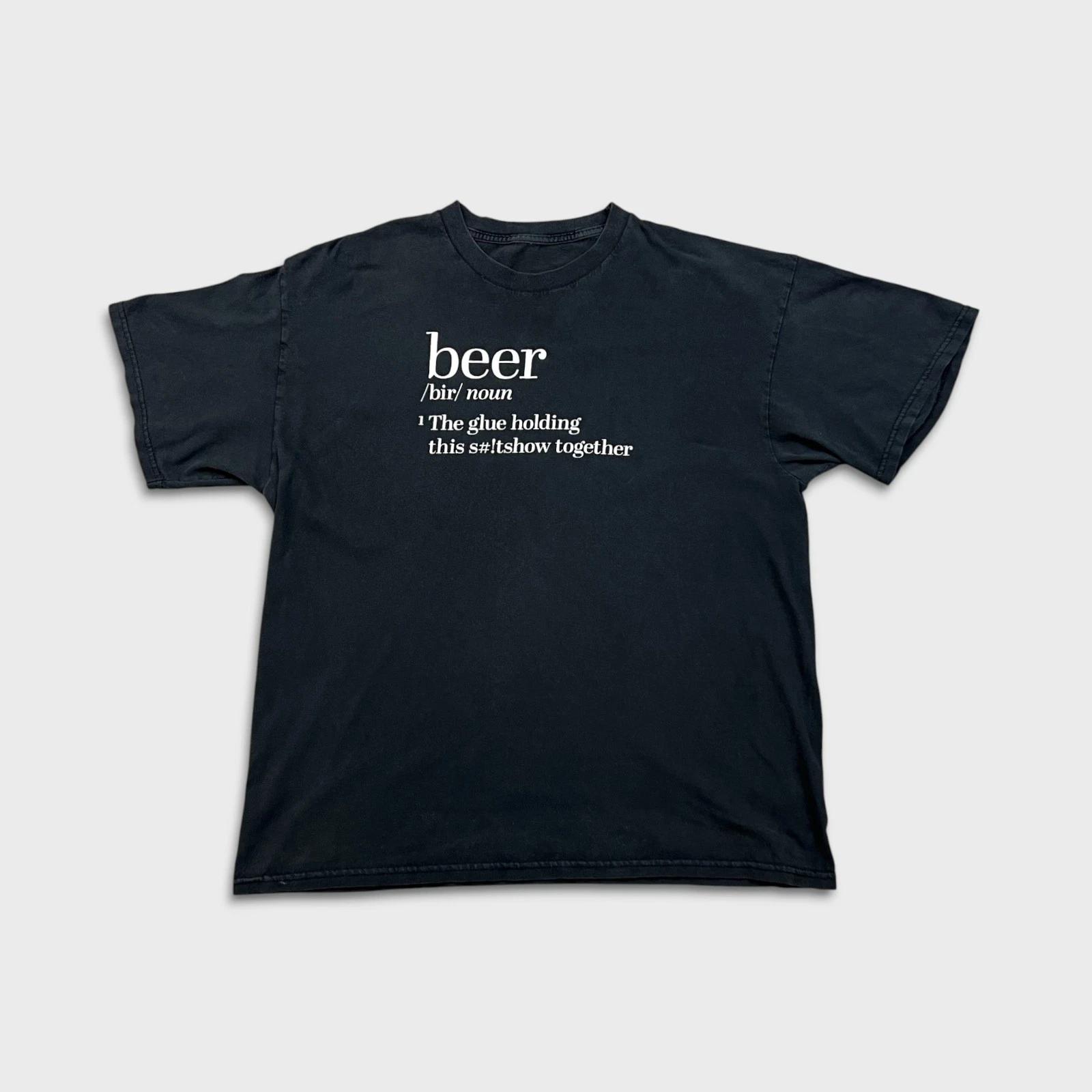 Vintage Beer Definition T Shirt Mens Large Black Funny Graphic Short Sleeve Tee 3XL
Vintage Beer Definition T Shirt Mens Large Black Funny Graphic Short Sleeve Tee 3XL