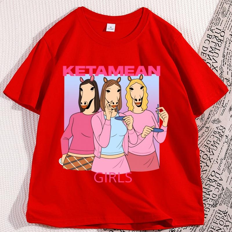 Ketamean Girls Tshirt Casual Cotton Short Sleeve Tshirt Funny Humor Trendy Tshirt Loose Oneck Tops Oversized Clothing Tees S
Ketamean Girls Tshirt Casual Cotton Short Sleeve Tshirt Funny Humor Trendy Tshirt Loose Oneck Tops Oversized Clothing Tees S