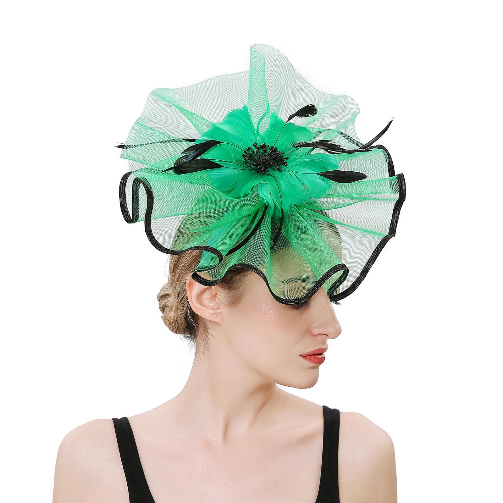 Женская сетчатая шляпа для девочек, повязка на голову для коктейльной вечеринки, свадебная шляпа One Size
Женская сетчатая шляпа для девочек, повязка на голову для коктейльной вечеринки, свадебная шляпа One Size