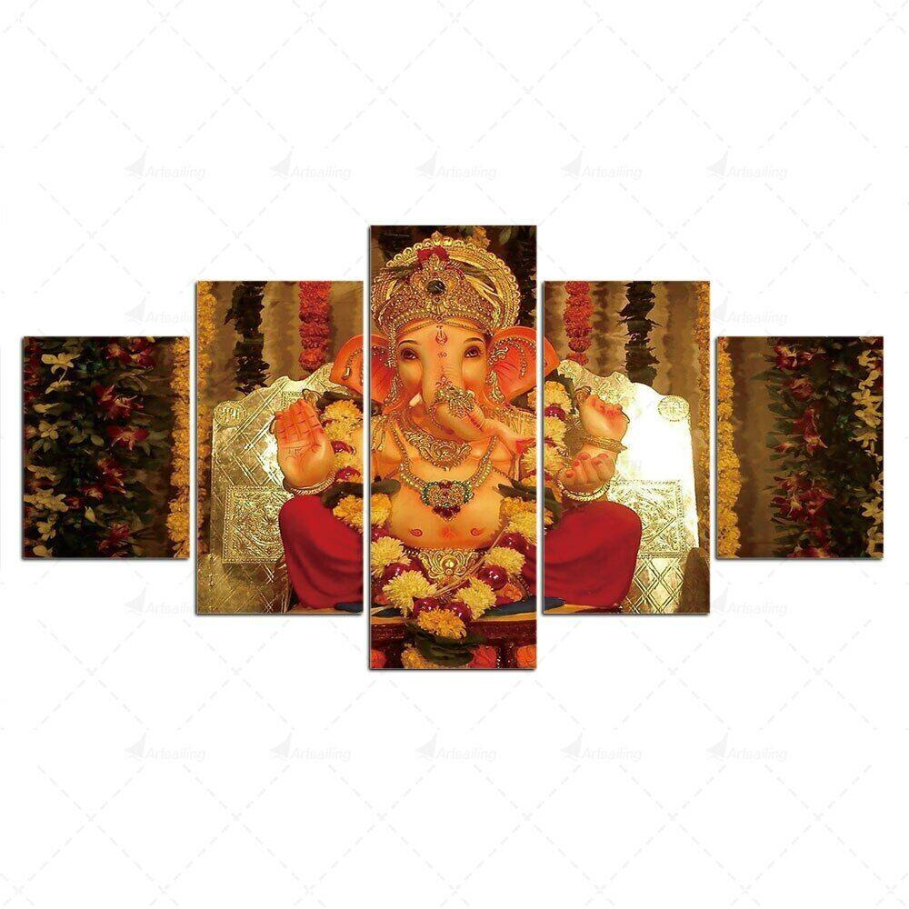 5Pcs Ganesh Elephant 5 Pieces Canvas HD Print Home Decor Room Decor Abstract Pictures Paintings Wall Art Poster 5 Panel
5Pcs Ganesh Elephant 5 Pieces Canvas HD Print Home Decor Room Decor Abstract Pictures Paintings Wall Art Poster 5 Panel