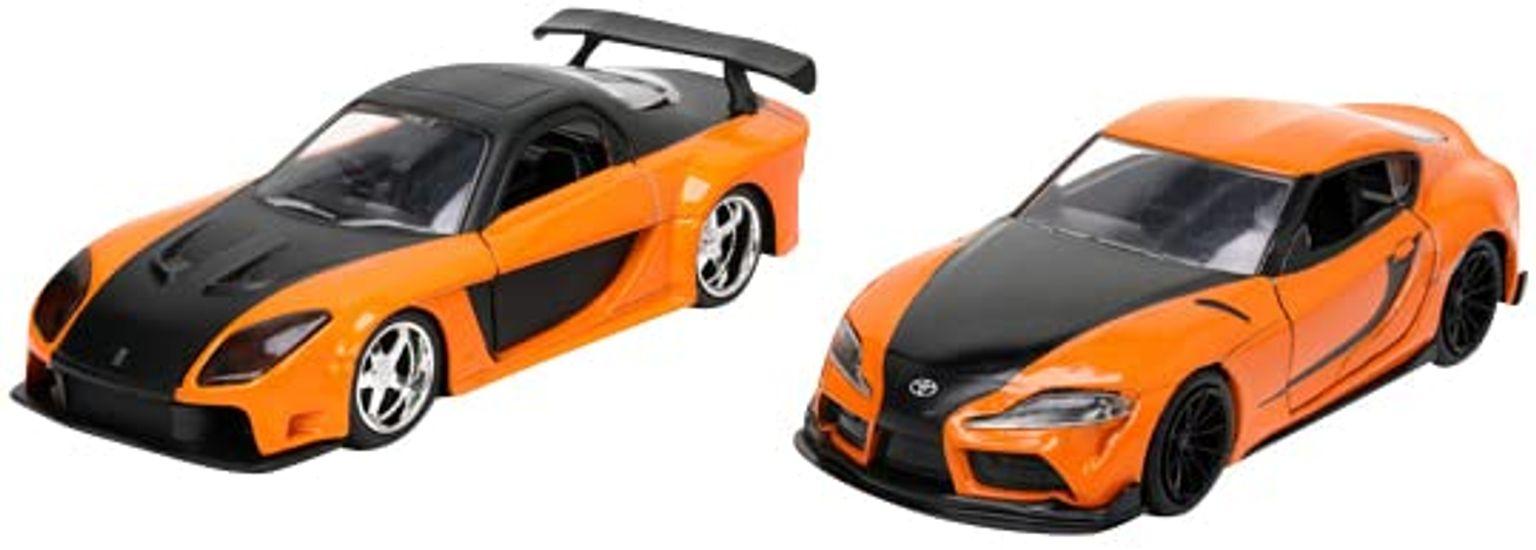 Jada Toys Fast Furious Series Han Mazda Supra Набор из 2 готовых изделий и 1/32 RX7/Toyota (Оранжевый/черный)
Jada Toys Fast Furious Series Han Mazda Supra Набор из 2 готовых изделий и 1/32 RX7/Toyota (Оранжевый/черный)