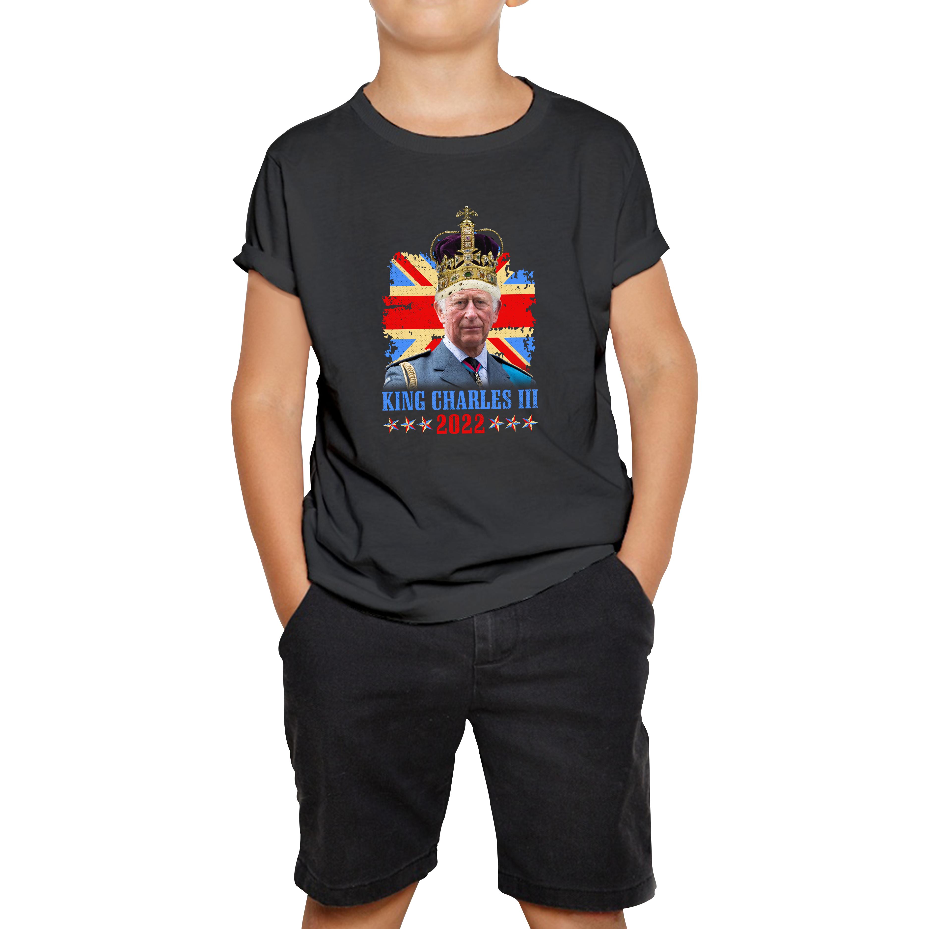 King Charles III King Of Britain UK flag Royal King Lover Union Jack Crown Kids Tee 160
King Charles III King Of Britain UK flag Royal King Lover Union Jack Crown Kids Tee 160