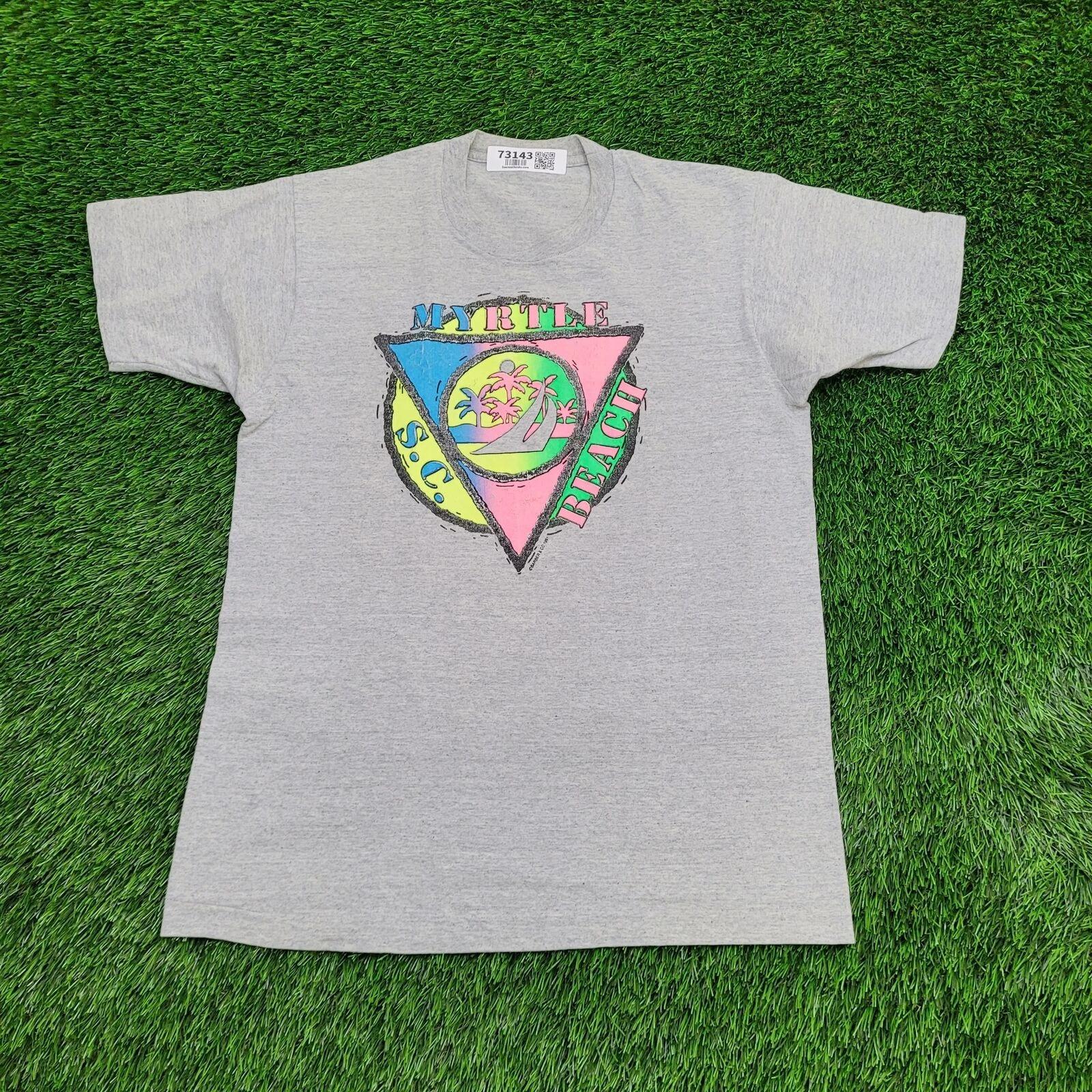 Vintage 1991 Myrtle Beach Shirt Medium 19x26 Gray XL
Vintage 1991 Myrtle Beach Shirt Medium 19x26 Gray XL