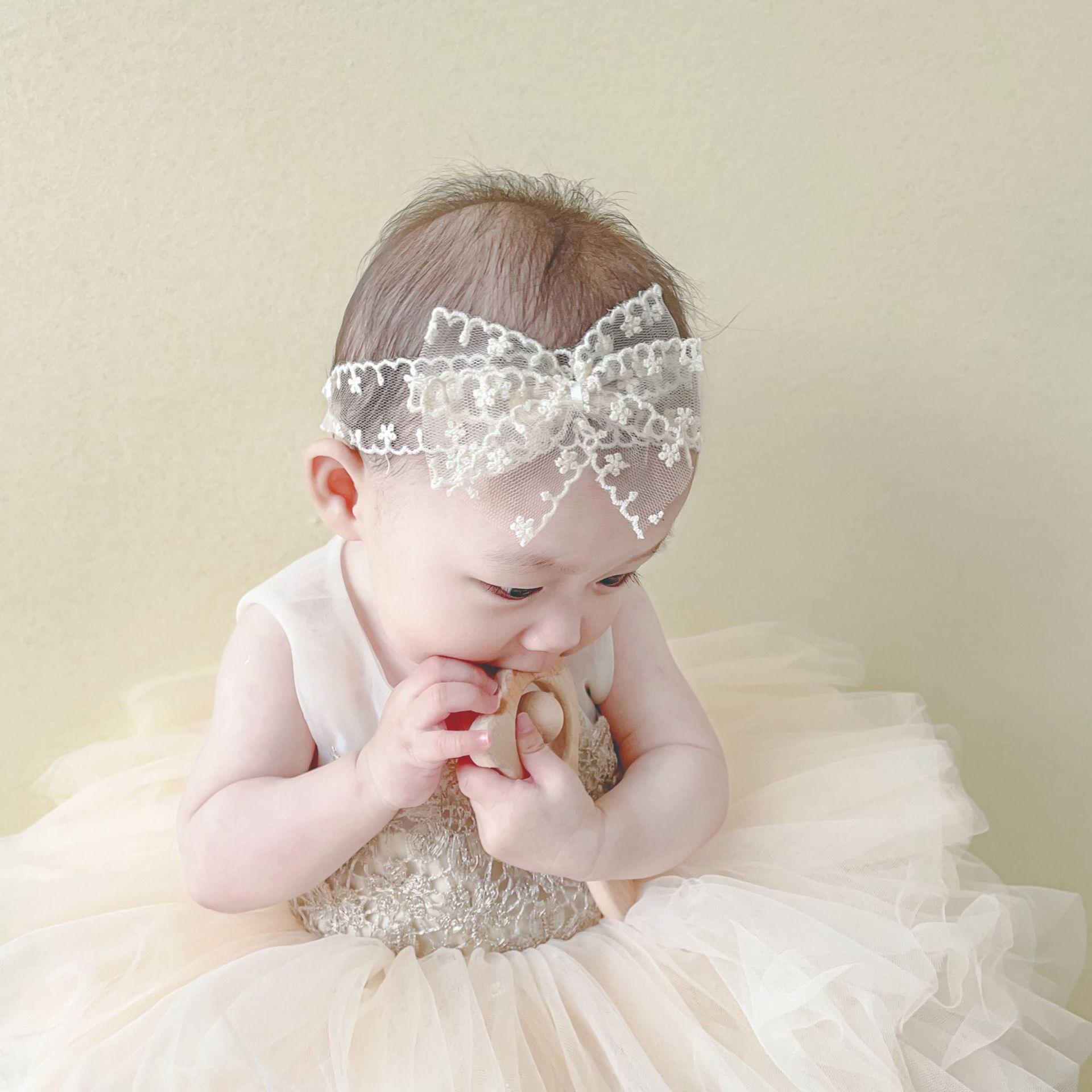 Кружевные повязки для девочек с цветами, эластичные повязки для волос для девочек-принцесс, милые головные уборы с бантом, аксессуары для младенцев
Кружевные повязки для девочек с цветами, эластичные повязки для волос для девочек-принцесс, милые головные уборы с бантом, аксессуары для младенцев