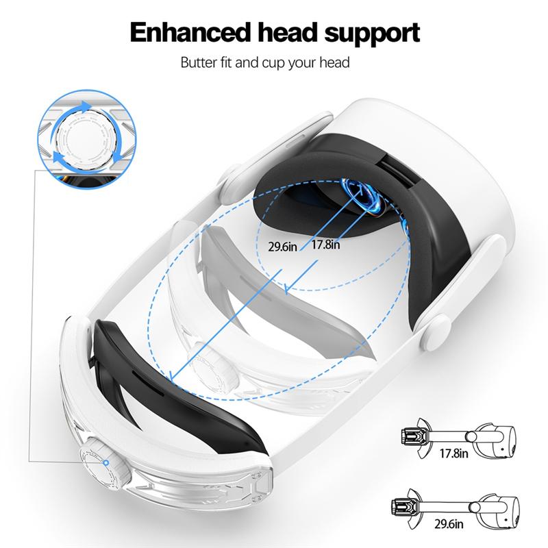 VR Head Strap For Quest 3S Elite Strap Enhanced Support And Comfort , Meta Quest 3S Head Band VR Accessories срібний
VR Head Strap For Quest 3S Elite Strap Enhanced Support And Comfort , Meta Quest 3S Head Band VR Accessories срібний