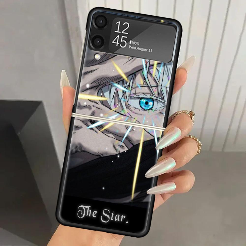 Jujutsus Gojo Satoru Hard PC Phone Case For Samsung Galaxy Z Flip 6 5 4 3 Black Cover ZFlip6 Flip5 Flip4 5G Foldable Print Cases Samsung Z Flip 6
Jujutsus Gojo Satoru Hard PC Phone Case For Samsung Galaxy Z Flip 6 5 4 3 Black Cover ZFlip6 Flip5 Flip4 5G Foldable Print Cases Samsung Z Flip 6
