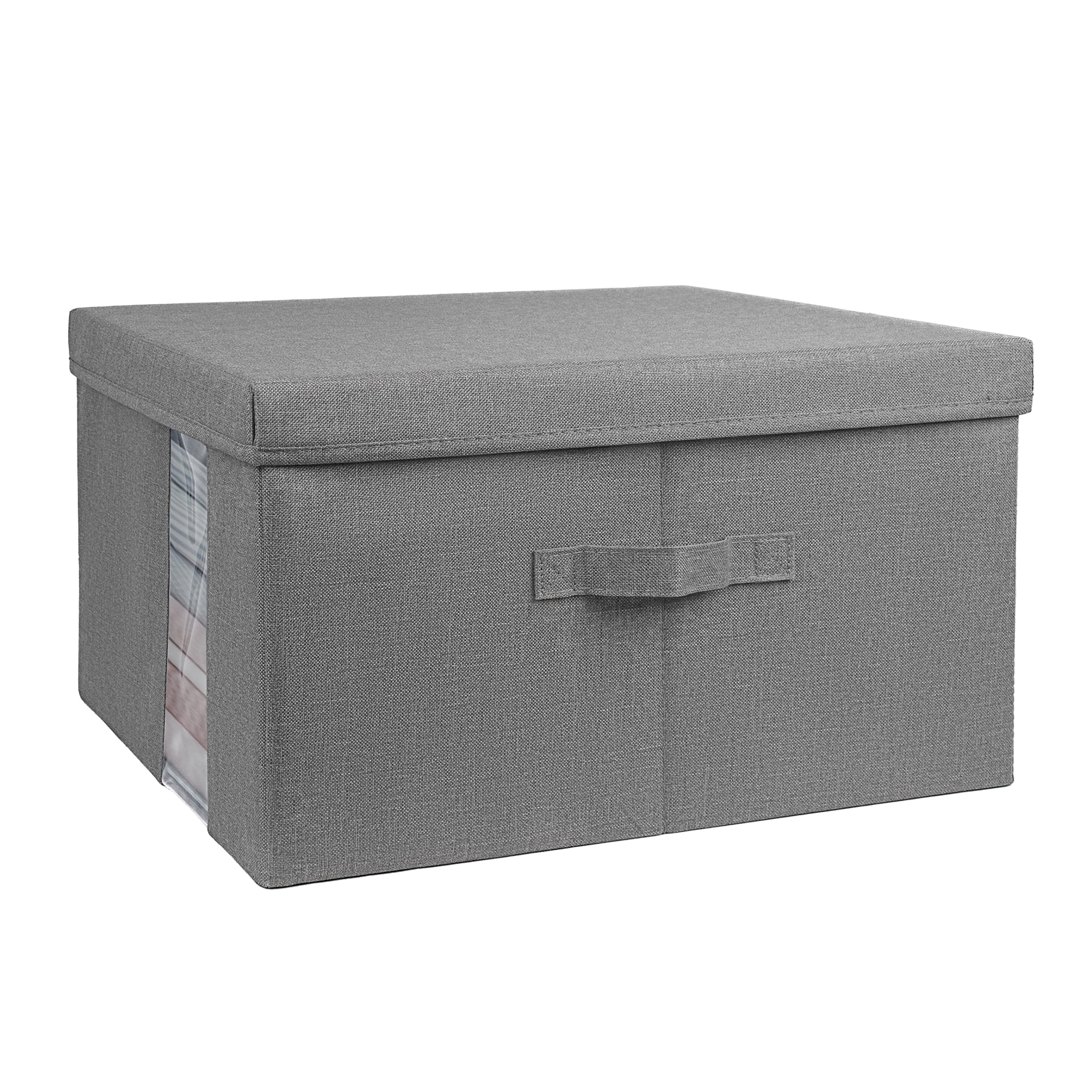 Sensen Senpin Lidded Clothing Storage Box 40L Odorless Seasonal Clothing Storage Case Drawer Fabric Folding Storage Box with Handle and Transparent
Sensen Senpin Lidded Clothing Storage Box 40L Odorless Seasonal Clothing Storage Case Drawer Fabric Folding Storage Box with Handle and Transparent