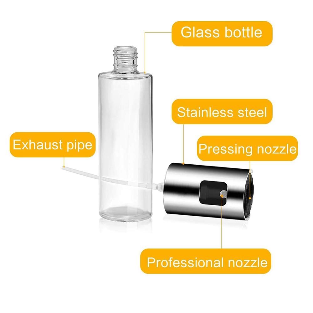 Refillable Glass Canola/Coconut Oil Spray Bottle for For Cooking Mister For Air Fryer Baking Grilling Bbq Roasting Etc 0870
Refillable Glass Canola/Coconut Oil Spray Bottle for For Cooking Mister For Air Fryer Baking Grilling Bbq Roasting Etc 0870