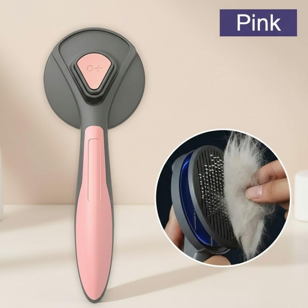 Pet Grooming Brush Cat Hair Remover Self Cleaning Dog Brush Needle Comb for Tangles Pet Supplies Accessories рожевий
Pet Grooming Brush Cat Hair Remover Self Cleaning Dog Brush Needle Comb for Tangles Pet Supplies Accessories рожевий
