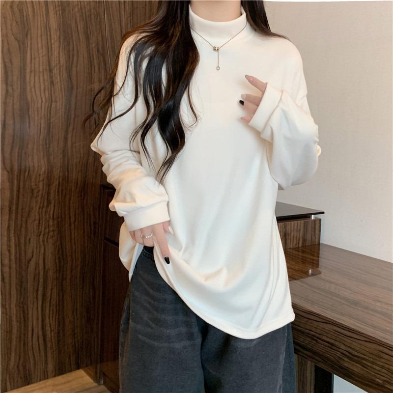 Wind fleece thickened German fleece bottoming shirt for women s autumn and winter with loose semi-turtleneck long-sleeved T-shirt thermal top XL абрикосовый
Wind fleece thickened German fleece bottoming shirt for women s autumn and winter with loose semi-turtleneck long-sleeved T-shirt thermal top XL абрикосовый