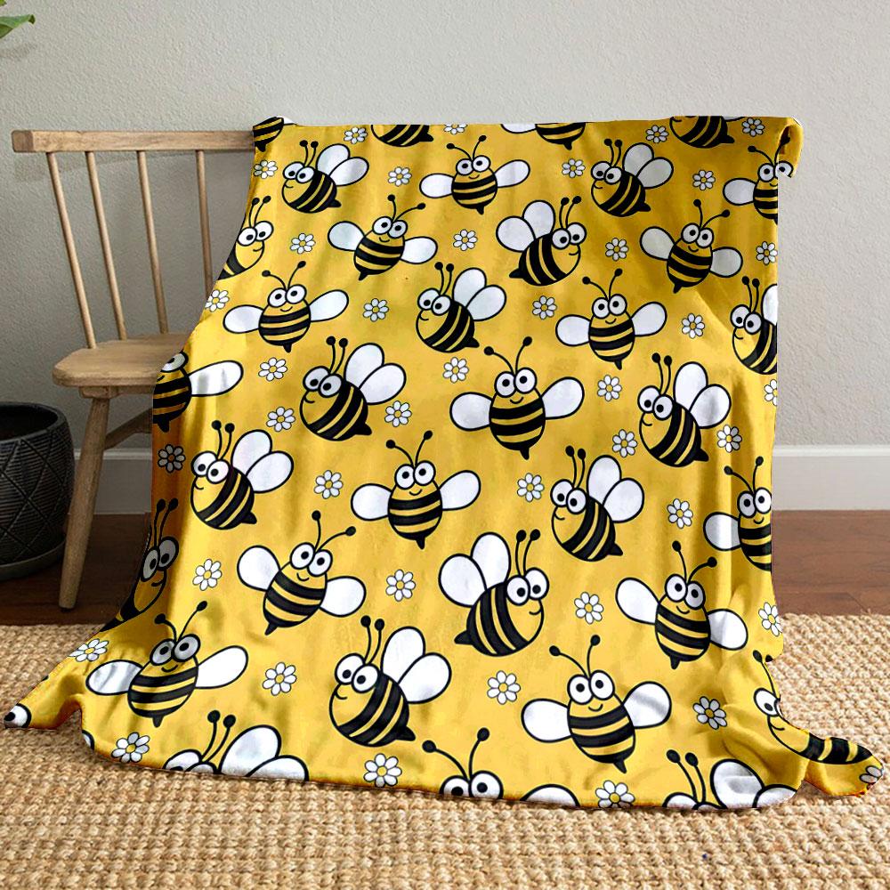 Cartoon Bee Daisy Pattern Blanket bedroom Blanket for Livingroom Couch lunch break Soft throw for Friend s festival Gift 80cm x 120cm
Cartoon Bee Daisy Pattern Blanket bedroom Blanket for Livingroom Couch lunch break Soft throw for Friend s festival Gift 80cm x 120cm
