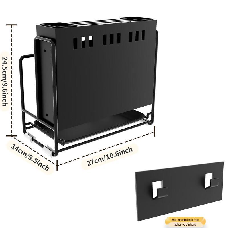 Zhi Shi Punch-Free Wall-Mounted Kitchen Knife and Utensil Holder
Zhi Shi Punch-Free Wall-Mounted Kitchen Knife and Utensil Holder
