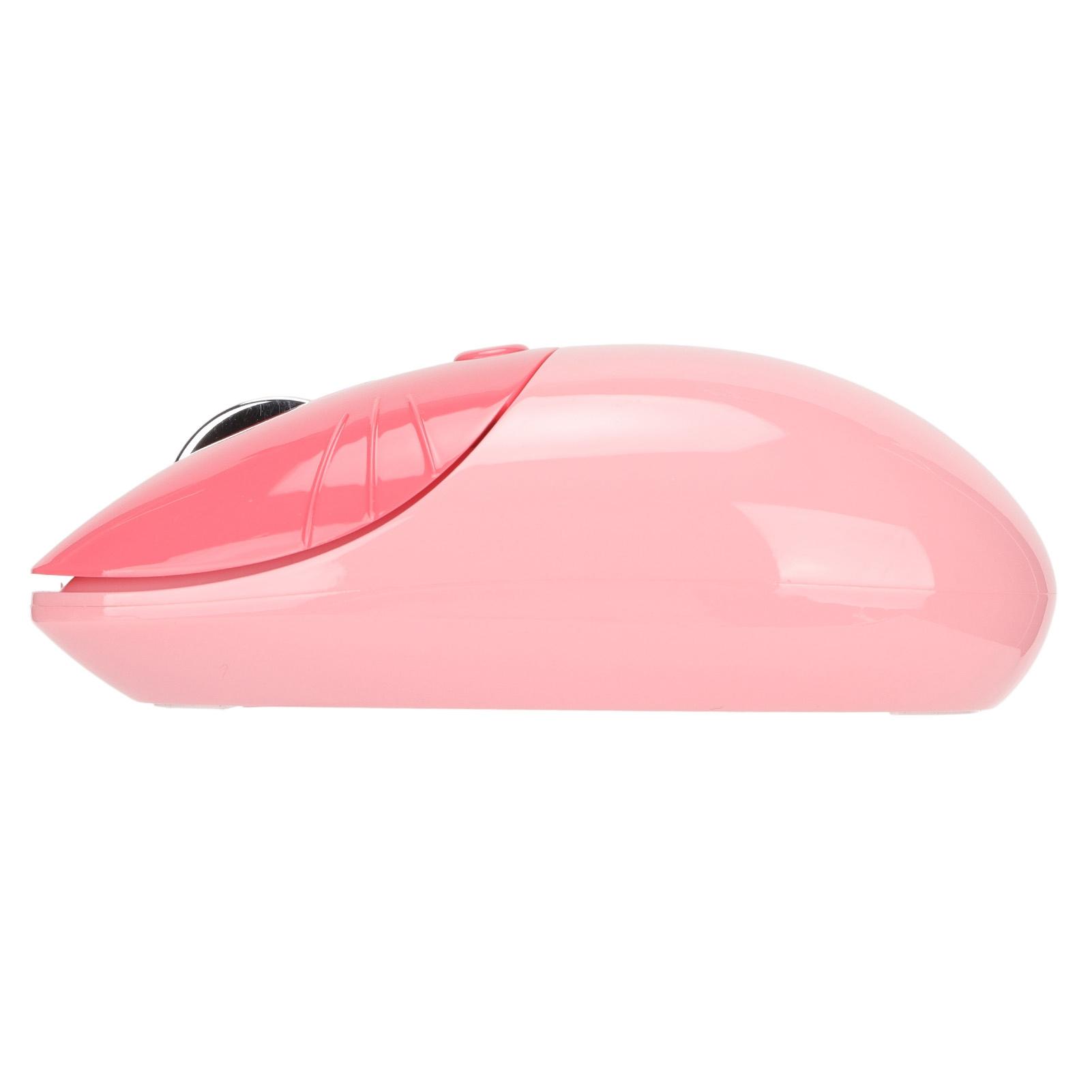 Беспроводная мышь, милый мультфильм, кошачья лапка, 2,4 ГГц, двухрежимный компьютер, планшет, три уровня DPI, мини, бесшумный розовый