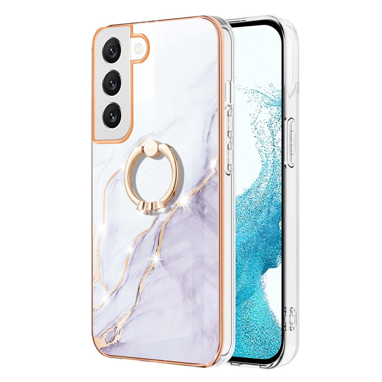 For Samsung Galaxy S22 5G Case with Ring Kickstand Marble Pattern Electroplating TPU Back Cover Purple 001
For Samsung Galaxy S22 5G Case with Ring Kickstand Marble Pattern Electroplating TPU Back Cover Purple 001