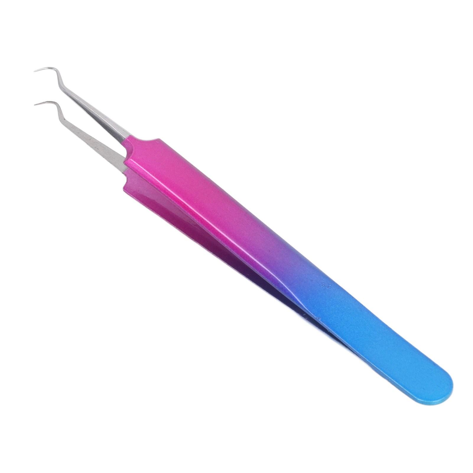 Curved Tip Blackhead Extractor Tweezer Stainless Steel Precise Blemishs Pimple Blackhead Removal Tool
Curved Tip Blackhead Extractor Tweezer Stainless Steel Precise Blemishs Pimple Blackhead Removal Tool
